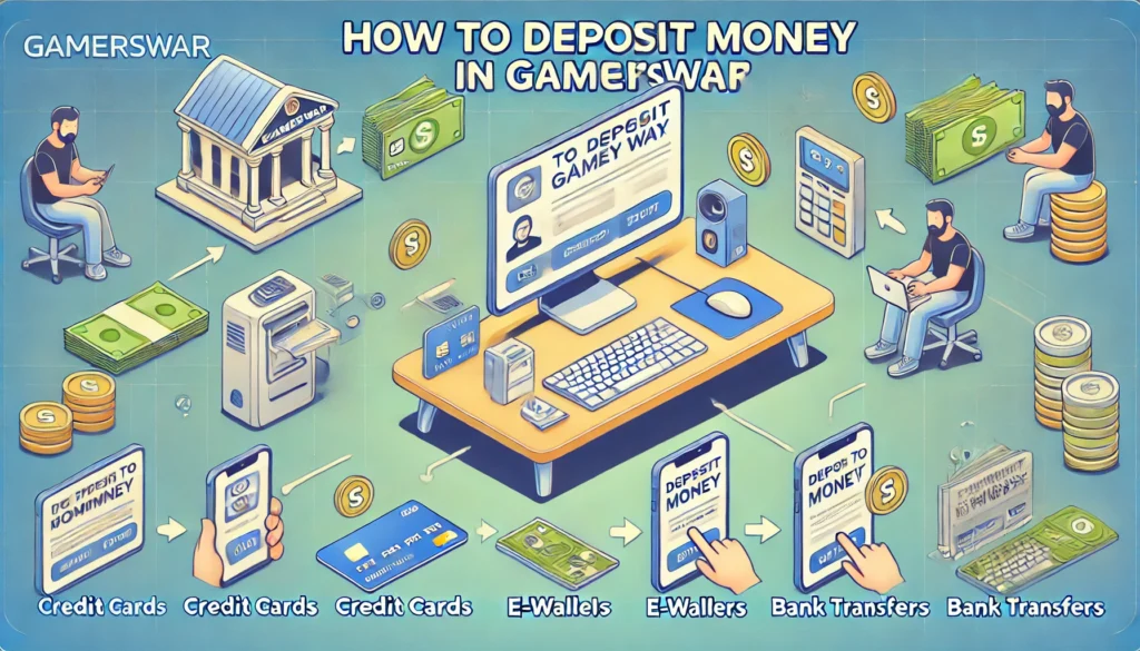 how to deposit money in gamerswar