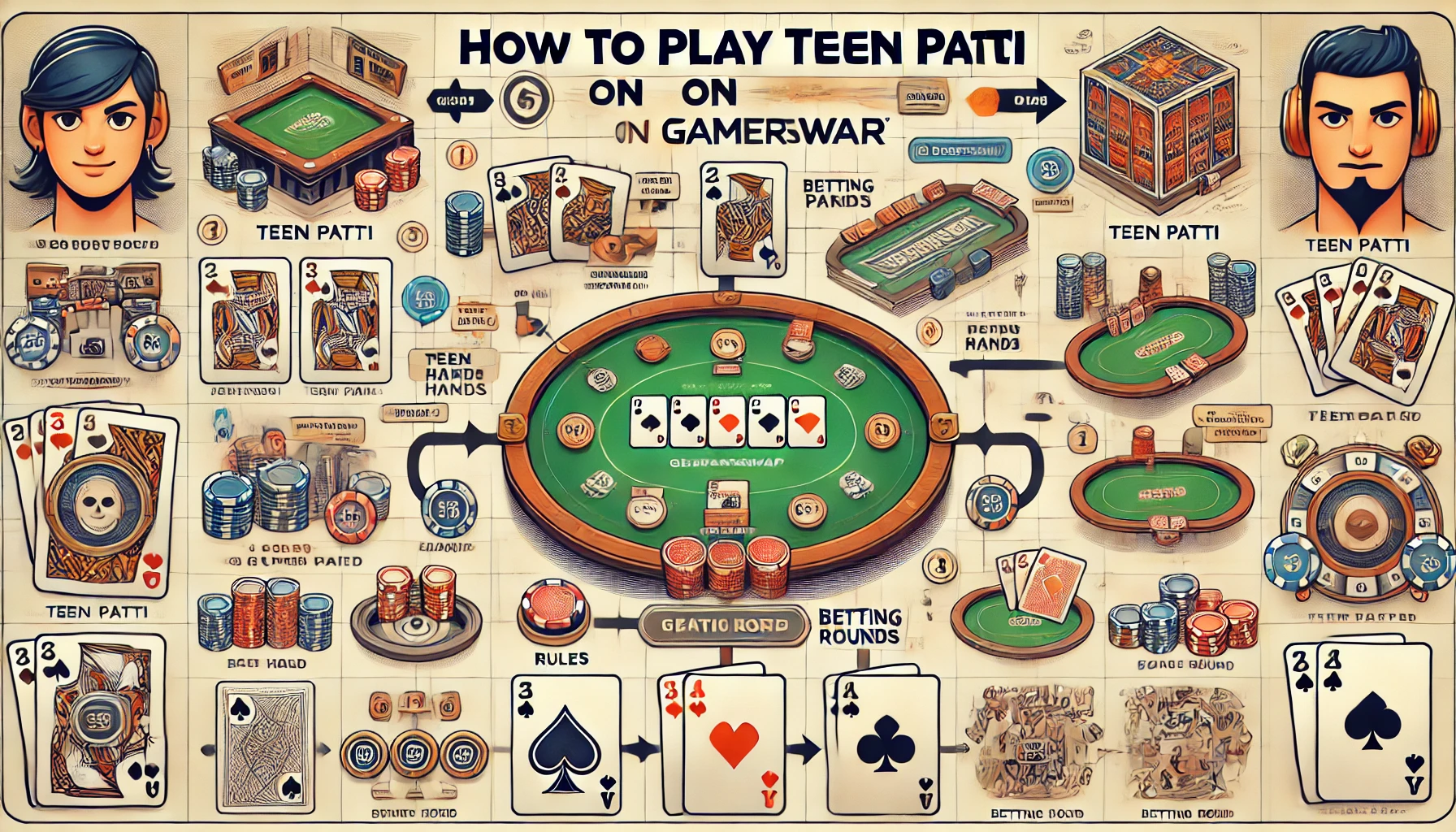 how to play teen patti