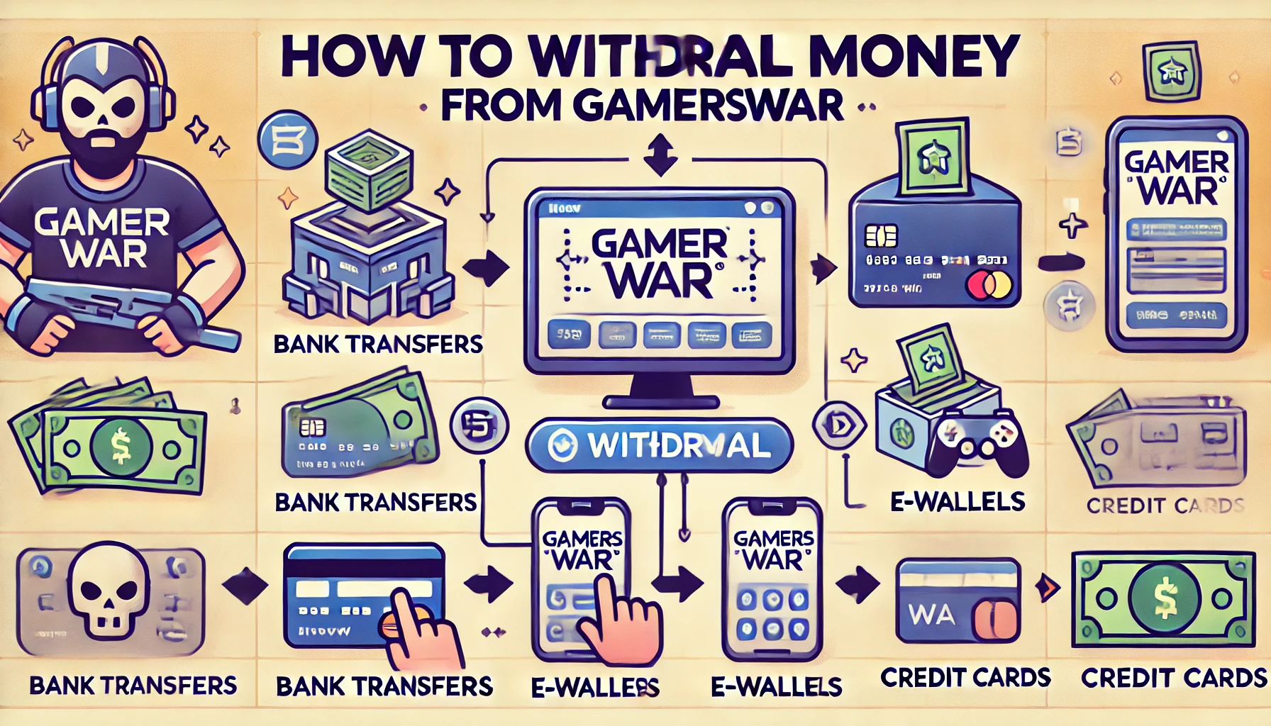 how to withdraw money from gamerswar