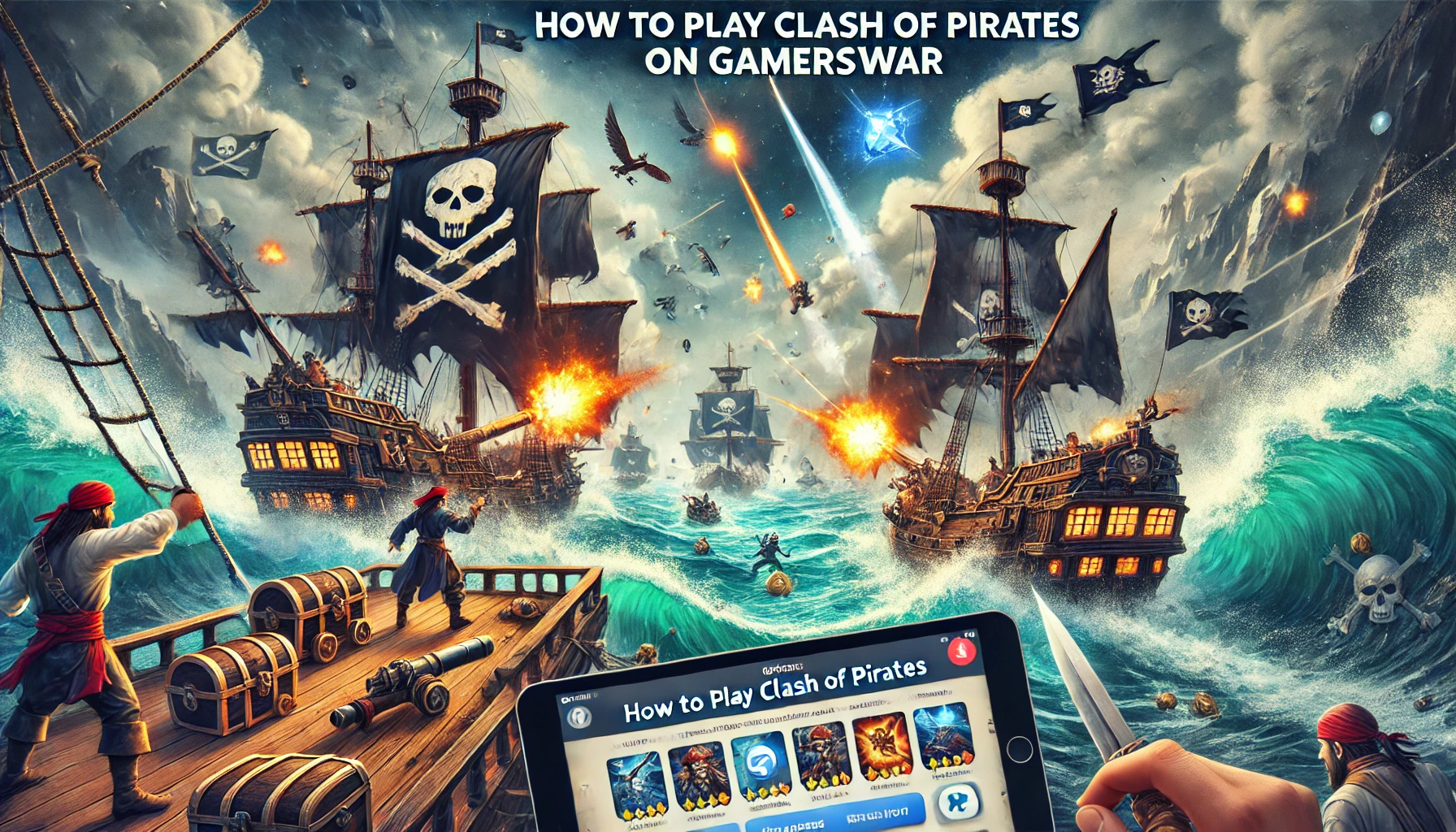 how to play clash of pirates