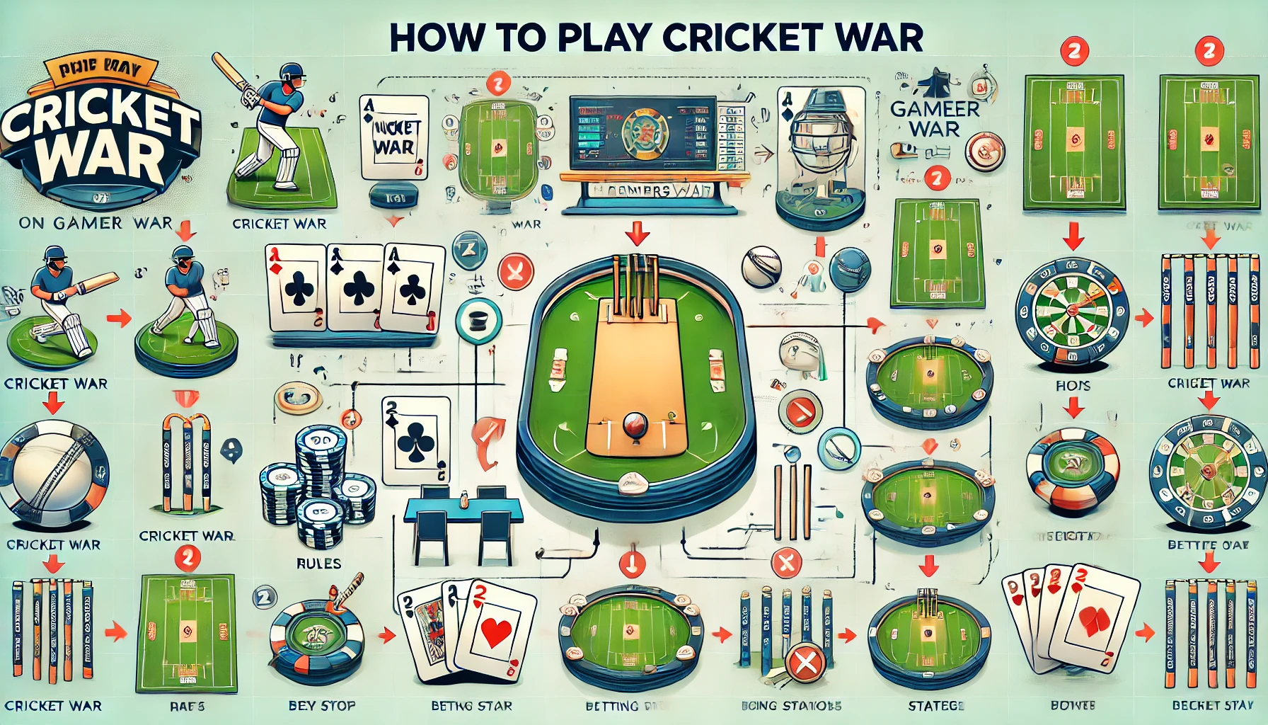 how to play cricket war