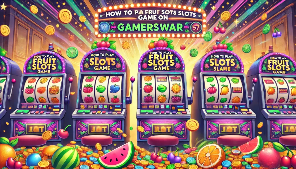 how to play fruit slots game